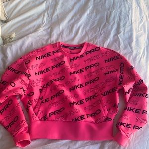 Nike Dri-Fit Pro Sweatshirt in Bright Pink